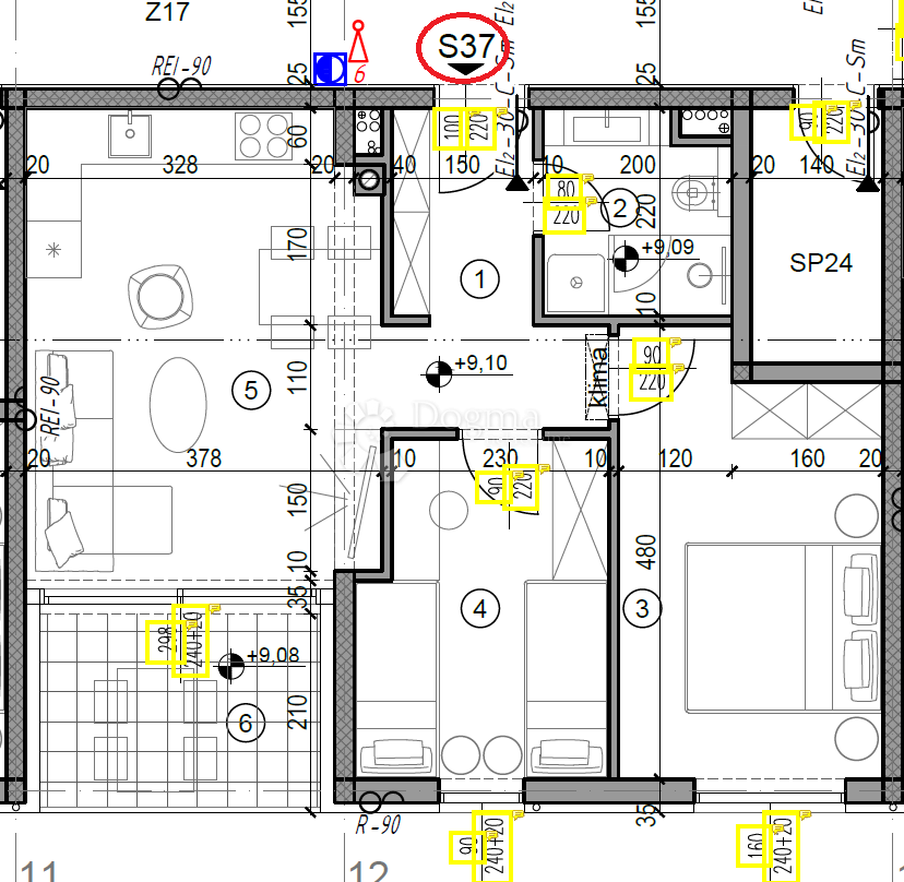 Allogio Monvidal, Pula, 49,05m2