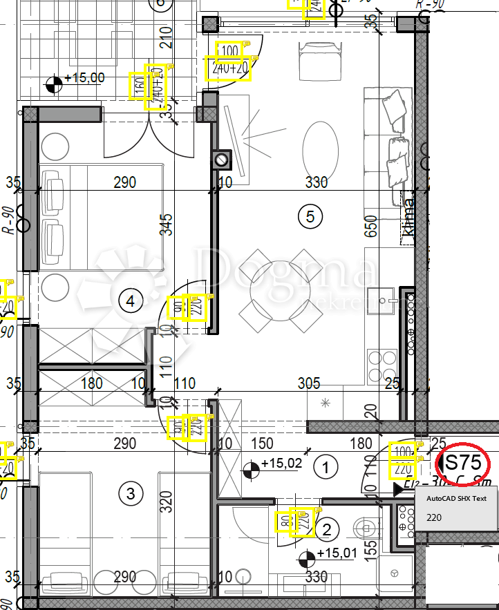 Allogio Monvidal, Pula, 54,01m2