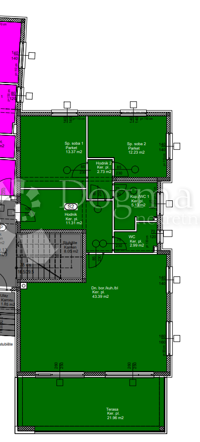 Allogio Sukošan, 160,61m2