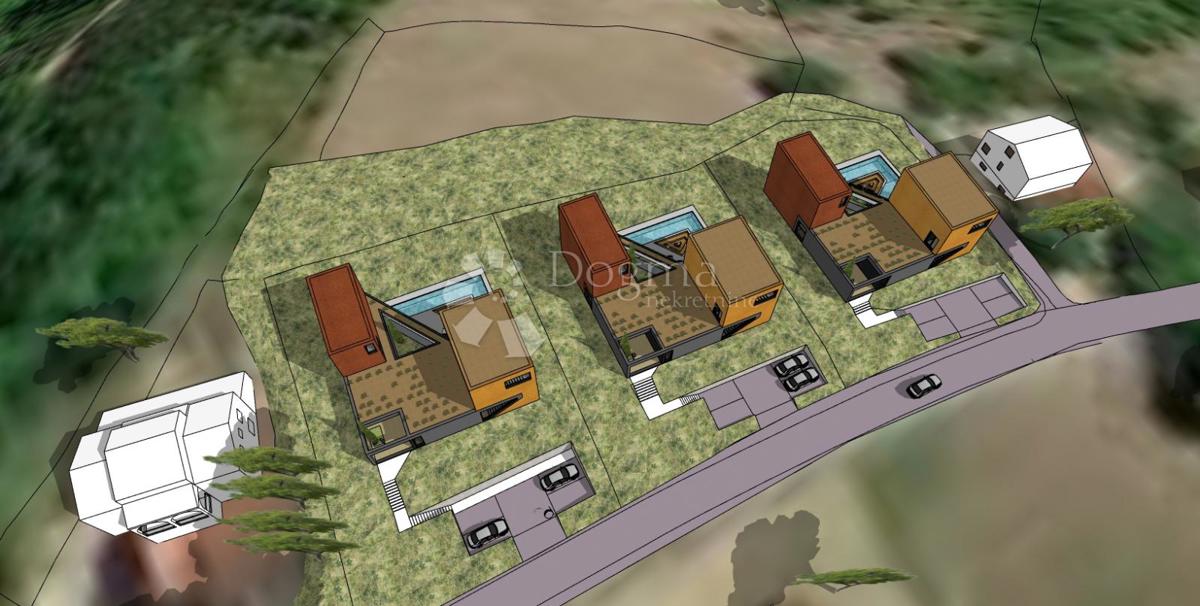 ZAMASCA, TERRENO CON VISTA DALL'ALTO E 3 LAVORI EDILIZI