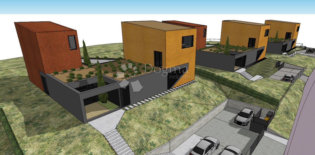 ZAMASCA, TERRENO CON VISTA DALL'ALTO E 3 LAVORI EDILIZI