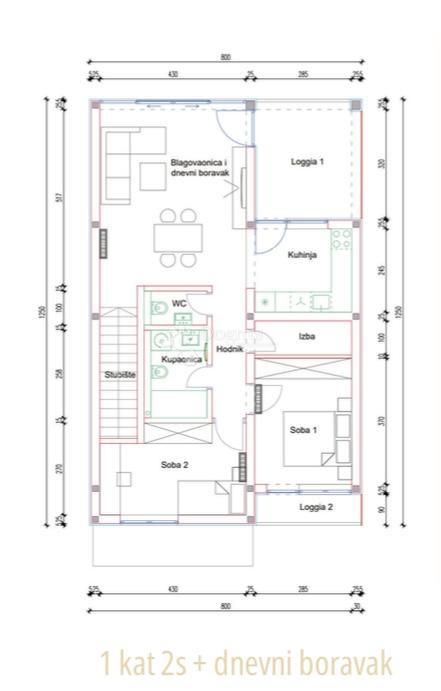 Allogio Antunovac, Virovitica, 102,86m2
