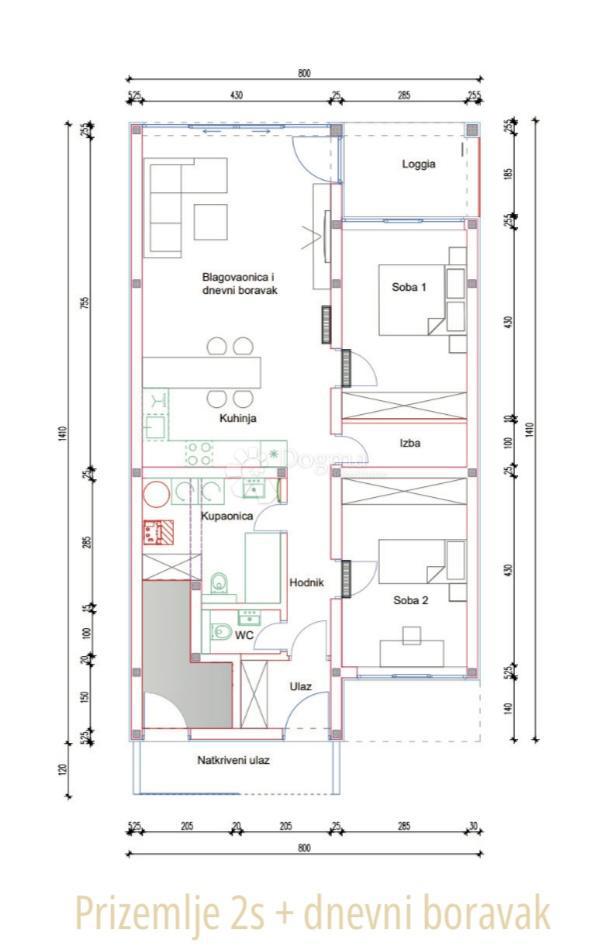 Allogio Antunovac, Virovitica, 102,86m2