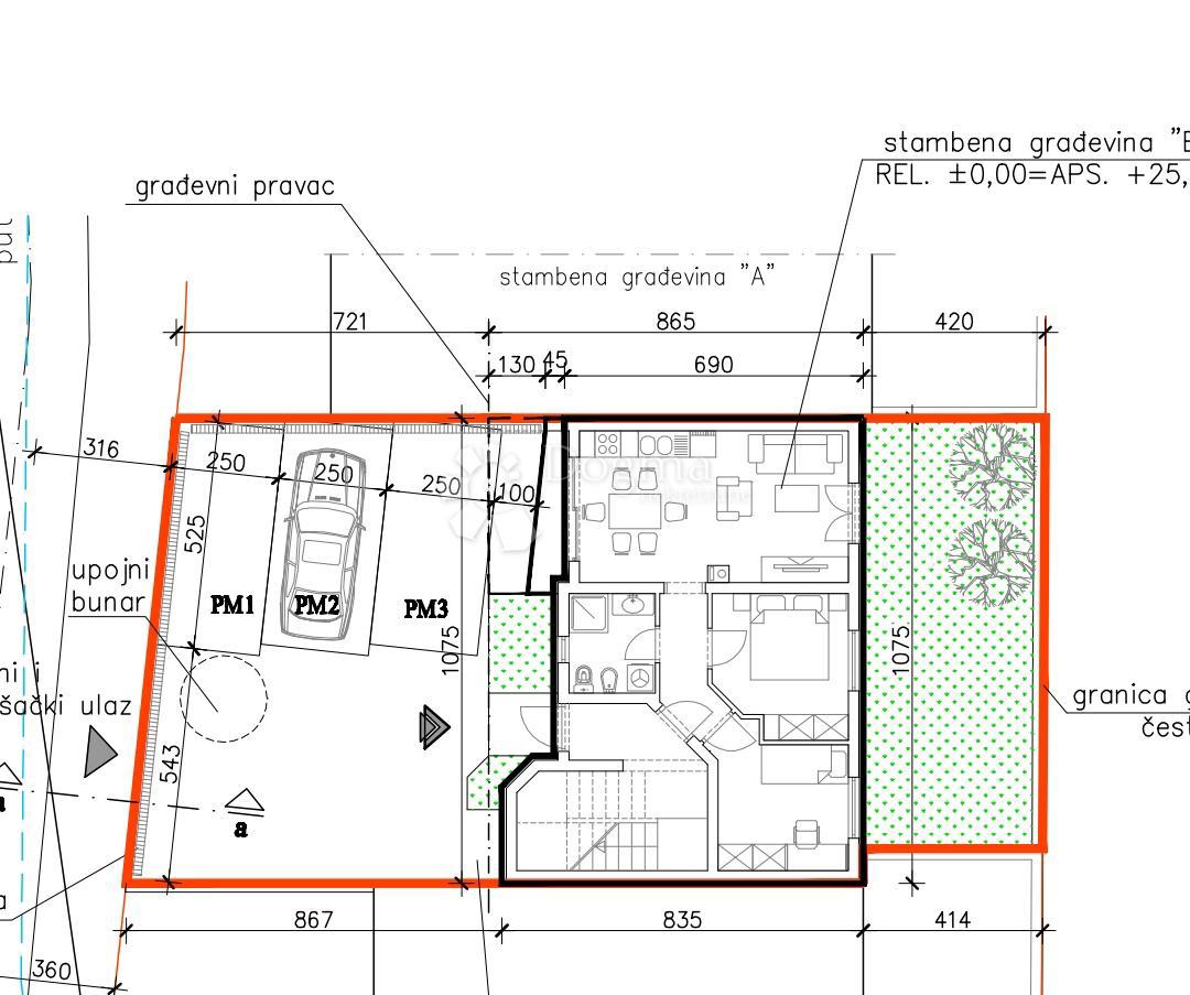 Allogio Valdebek, Pula, 54,98m2