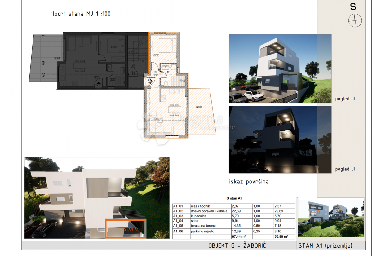 Allogio Žaborić, Šibenik - Okolica, 50,98m2