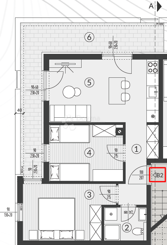 Allogio Šikići, Pula, 51,03m2