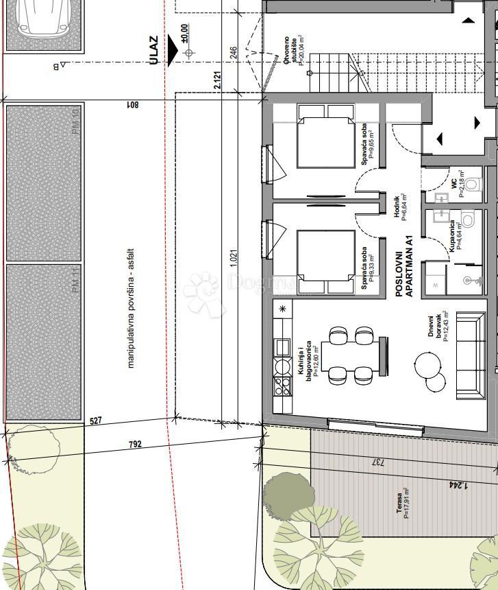 Allogio Tribunj, 75m2