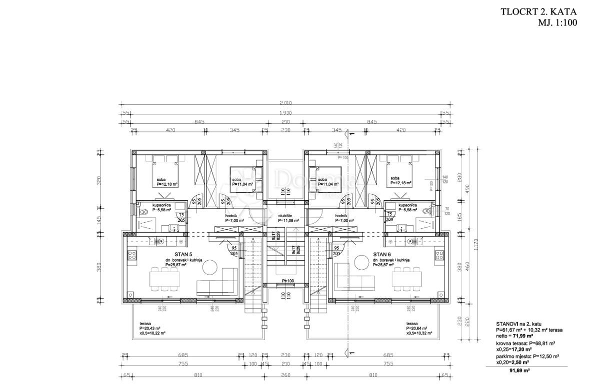 Allogio Sukošan, 82,63m2