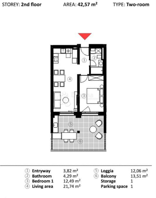 Allogio Umag, 66,90m2