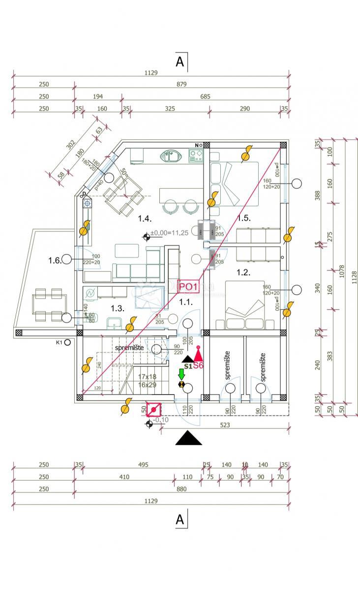 Allogio Valdebek, Pula, 54,99m2