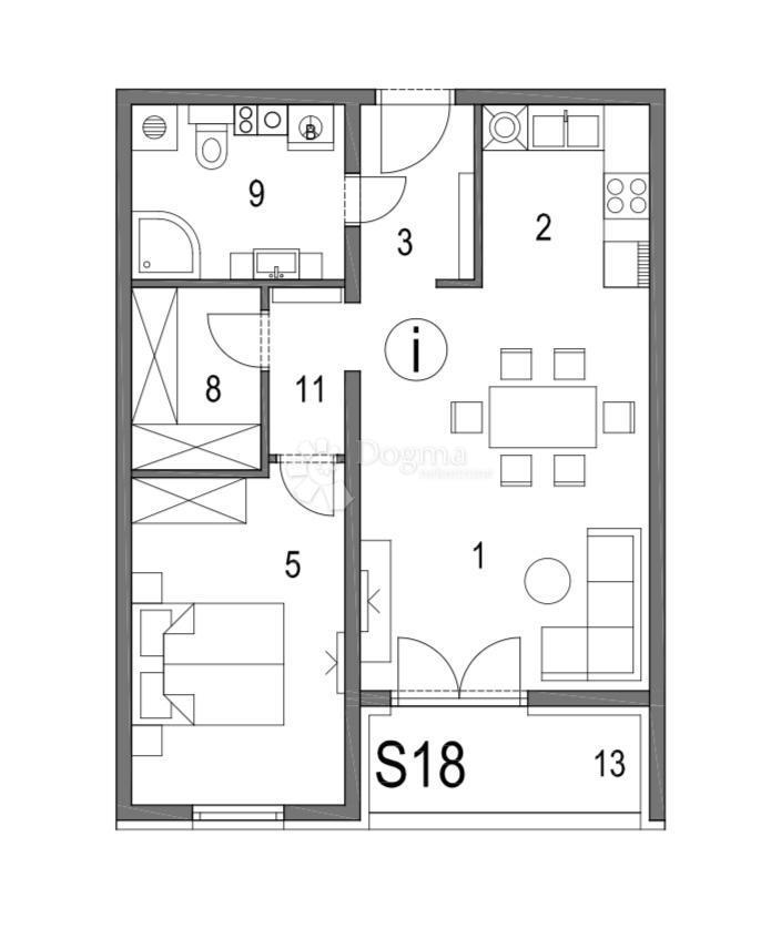 Allogio Klinča Sela, 57,25m2