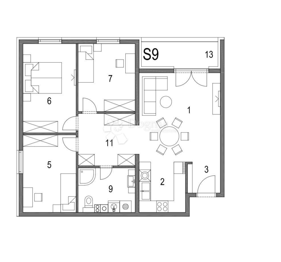 Allogio Klinča Sela, 80,82m2