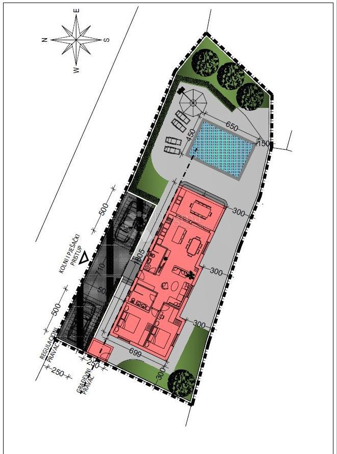 Terreno edificabile Peruški, Marčana, 493m2
