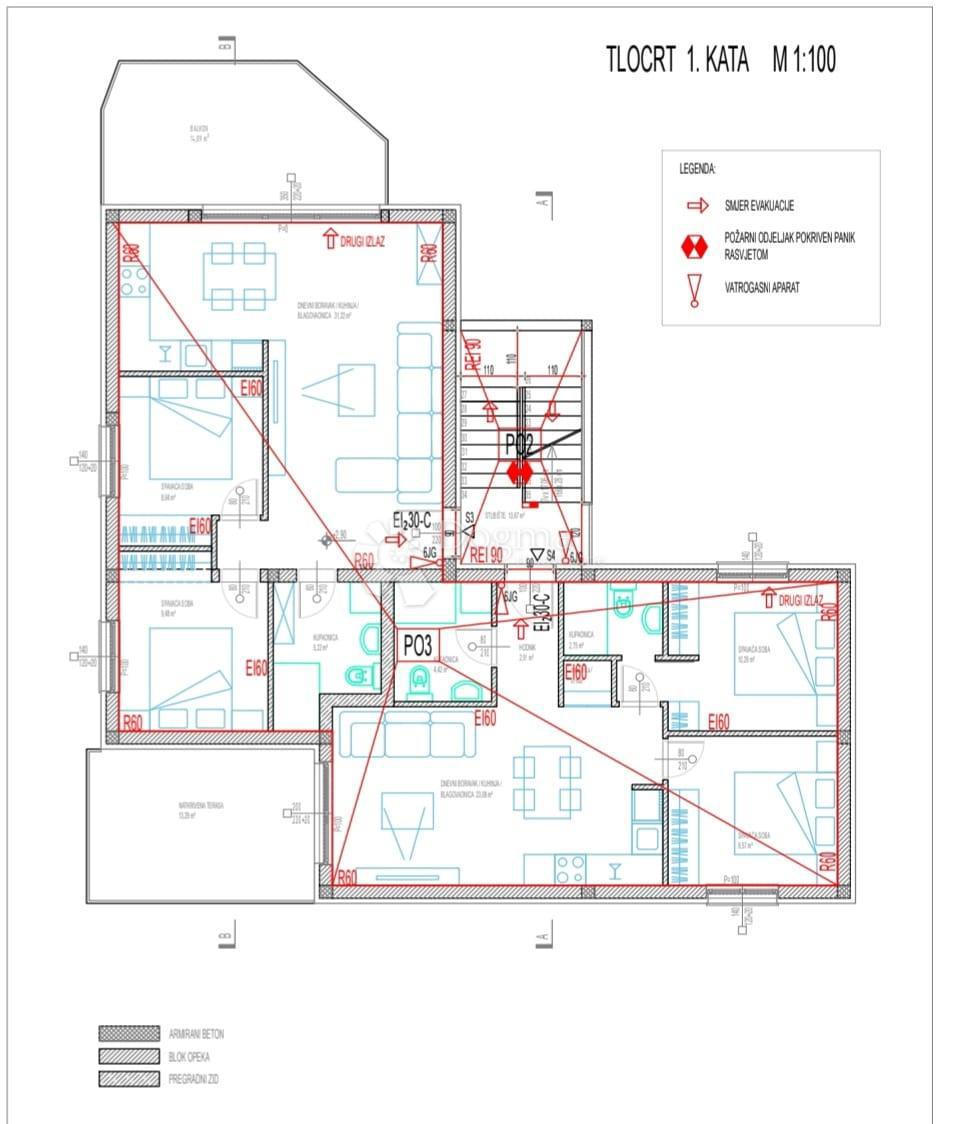 Allogio Okrug Gornji, Okrug, 59,64m2