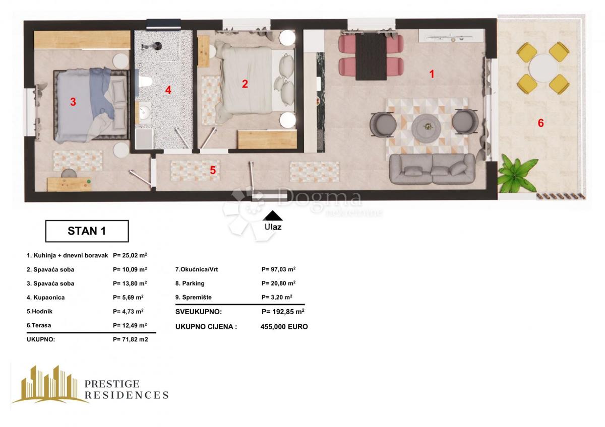 Allogio Brodarica, Šibenik - Okolica, 51,63m2