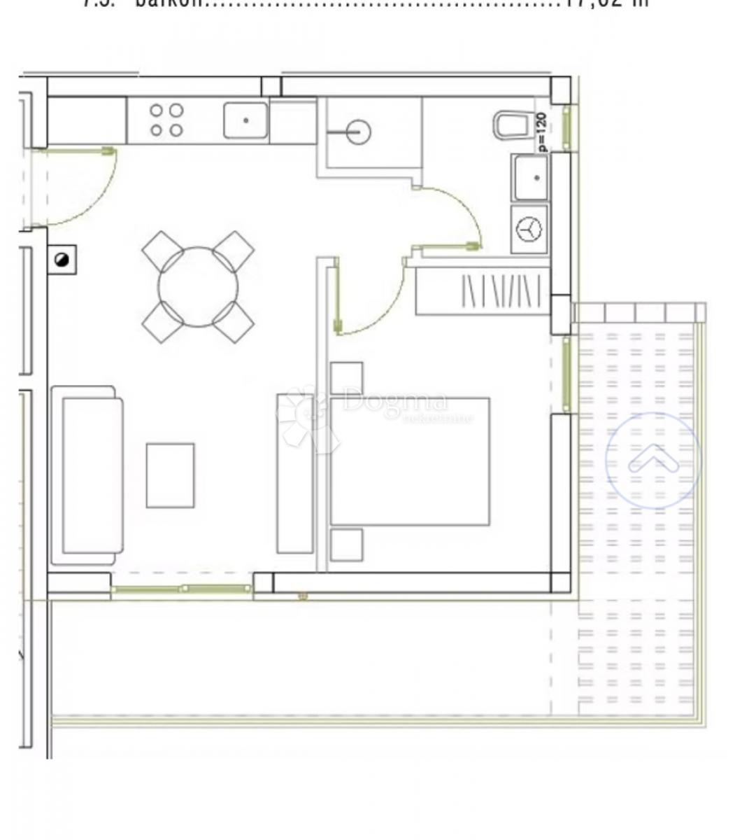 Allogio Grbe, Nin, Goranska, 53,44m2