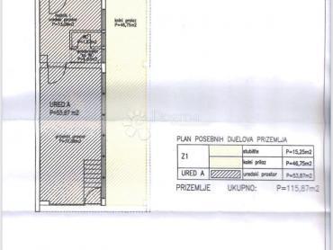 Locale commerciale Črnomerec, 172,85m2