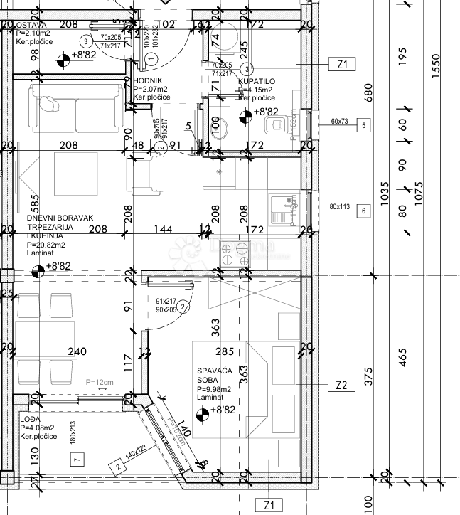 Allogio Drvenik, Gradac, 42,18m2