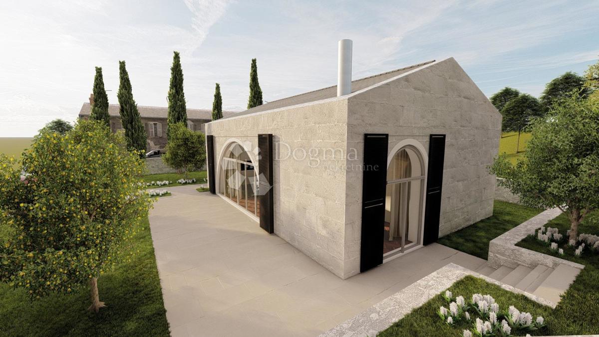 Terreno edificabile con progetto 667m2 - Grohote, Šolta