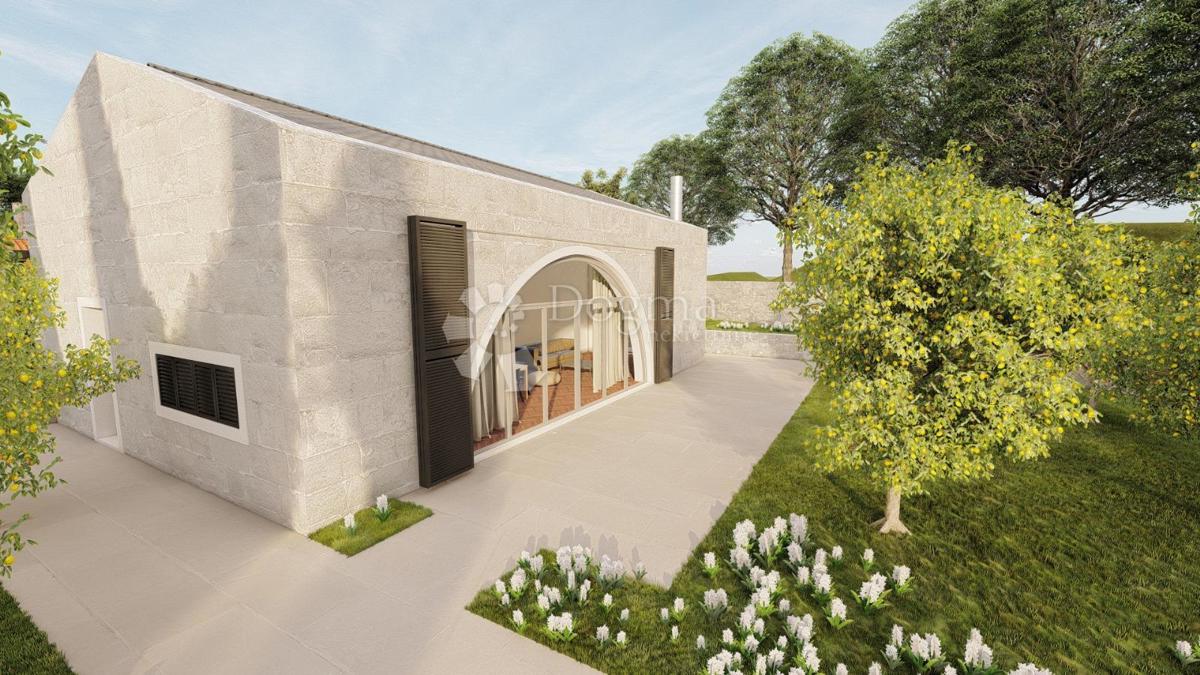 Terreno edificabile con progetto 667m2 - Grohote, Šolta