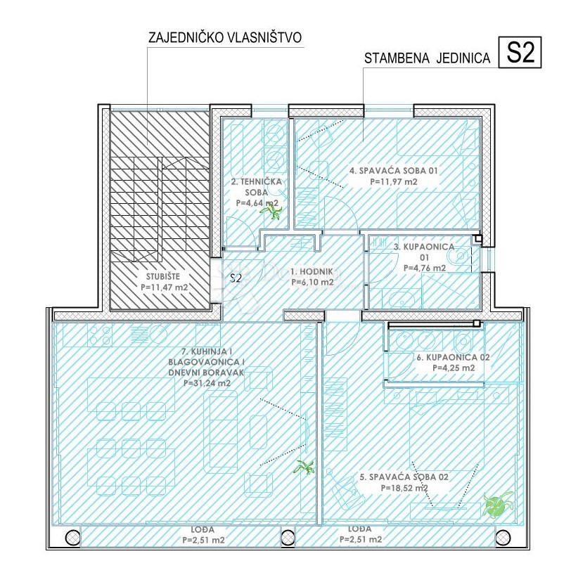 Allogio Diklo, Zadar, 134,10m2
