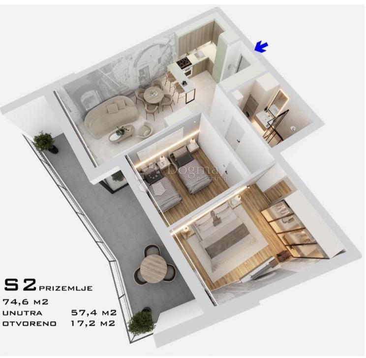 Allogio Bilice, Šibenik - Okolica, 71,40m2