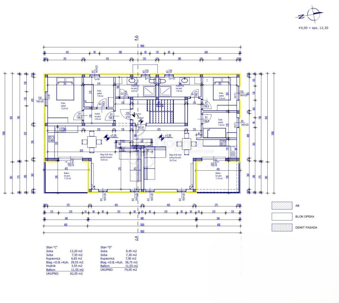 Allogio Sućuraj, 66,30m2