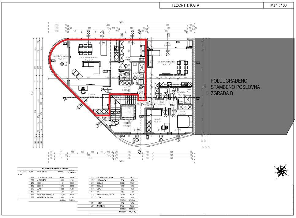 Allogio Tar, Tar-Vabriga, 64,57m2