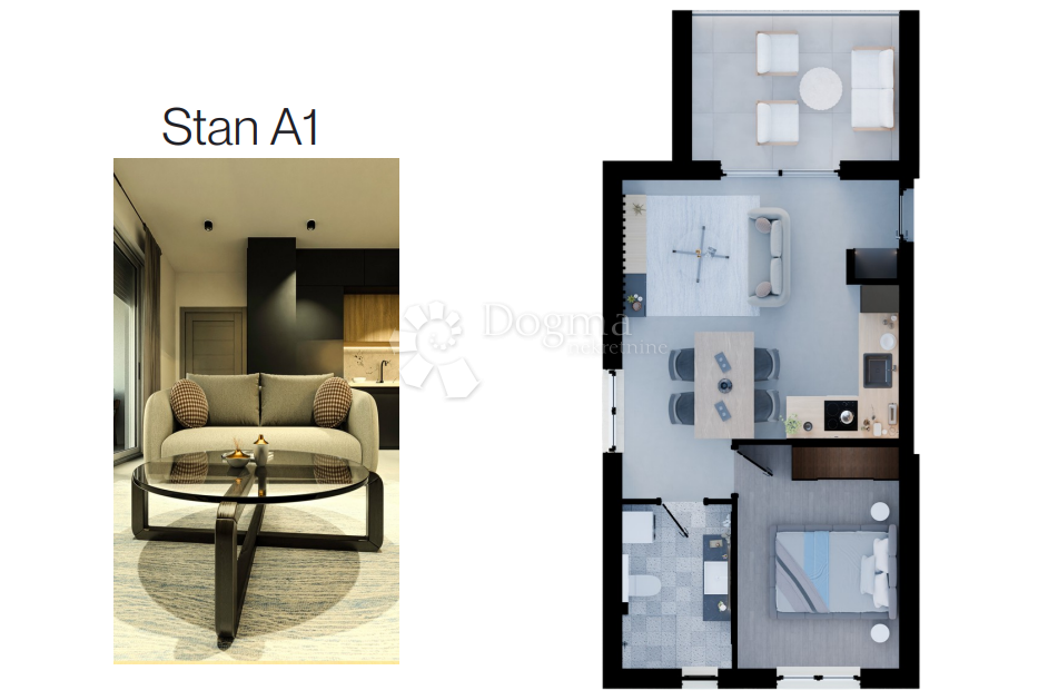 ROGOZNICA - APPARTAMENTO AL PIANO TERRA DI UN NUOVO EDIFICIO