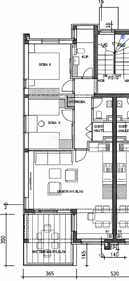 Allogio Mandre, Kolan, 70,03m2