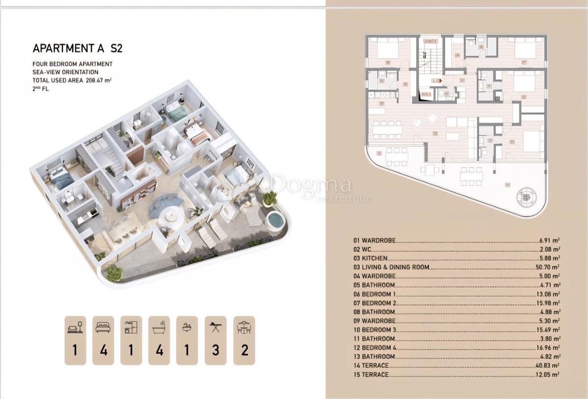 Allogio Opatija, 155,60m2