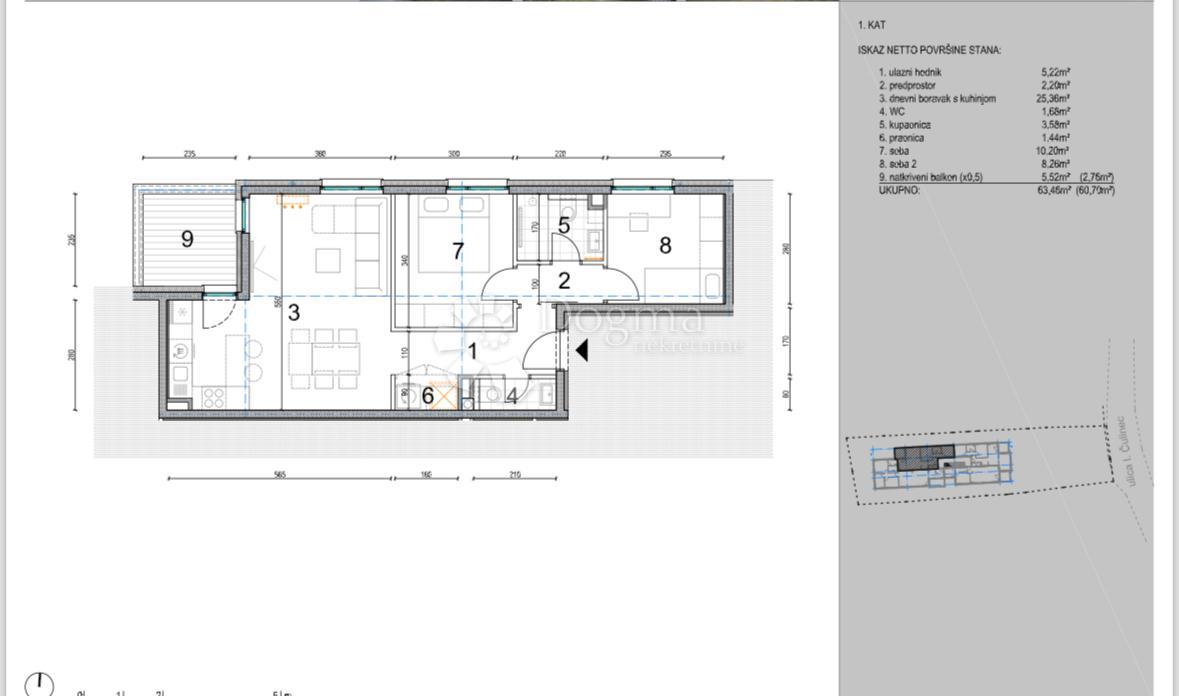 Allogio Donja Dubrava, 60,70m2