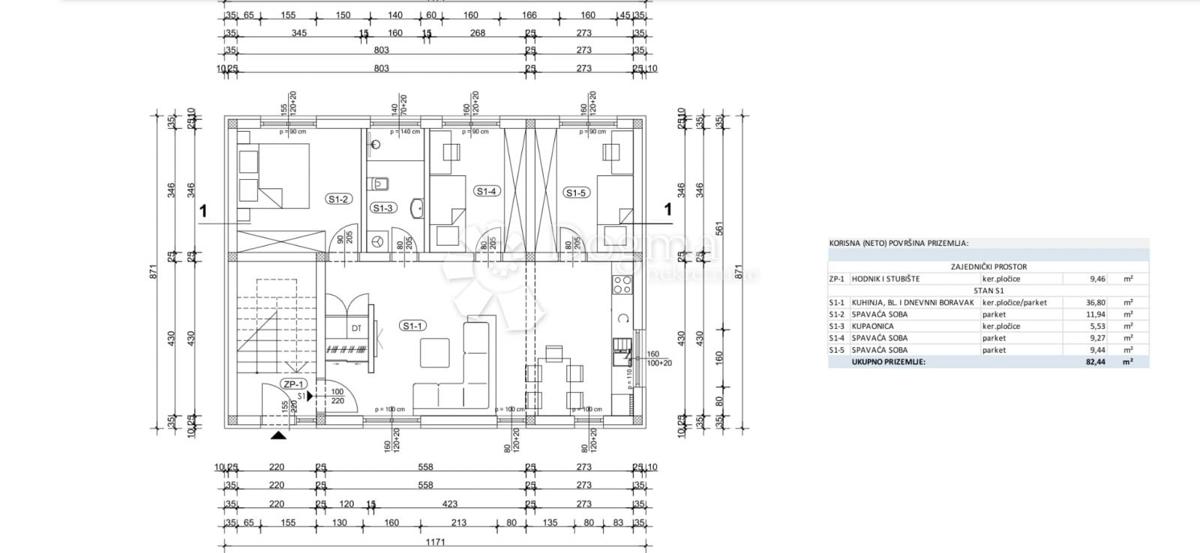 Allogio Hrvatski Leskovac, Novi Zagreb - Zapad, 82,44m2