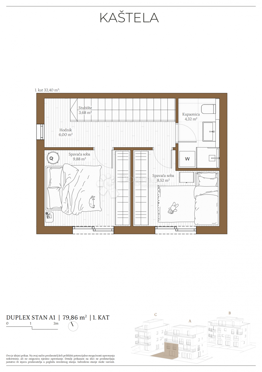 Allogio Kaštel Kambelovac, Kaštela, 79,86m2
