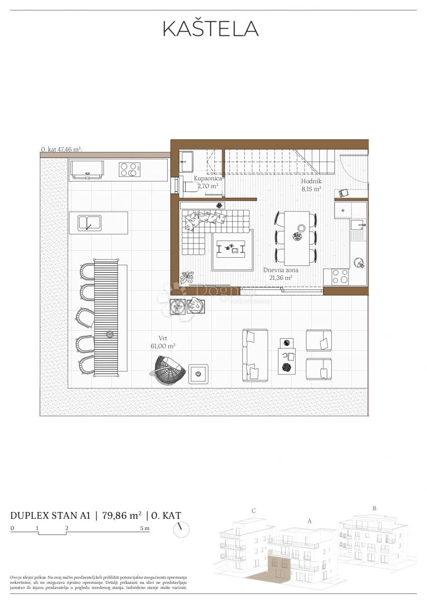Allogio Kaštel Kambelovac, Kaštela, 79,86m2