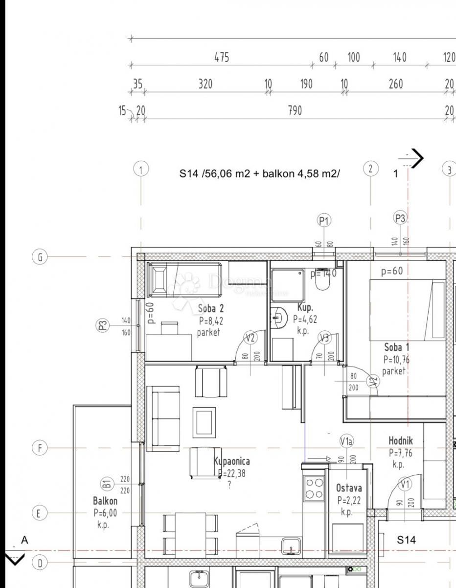 Allogio Gradići, Velika Gorica - Okolica, 44,16m2