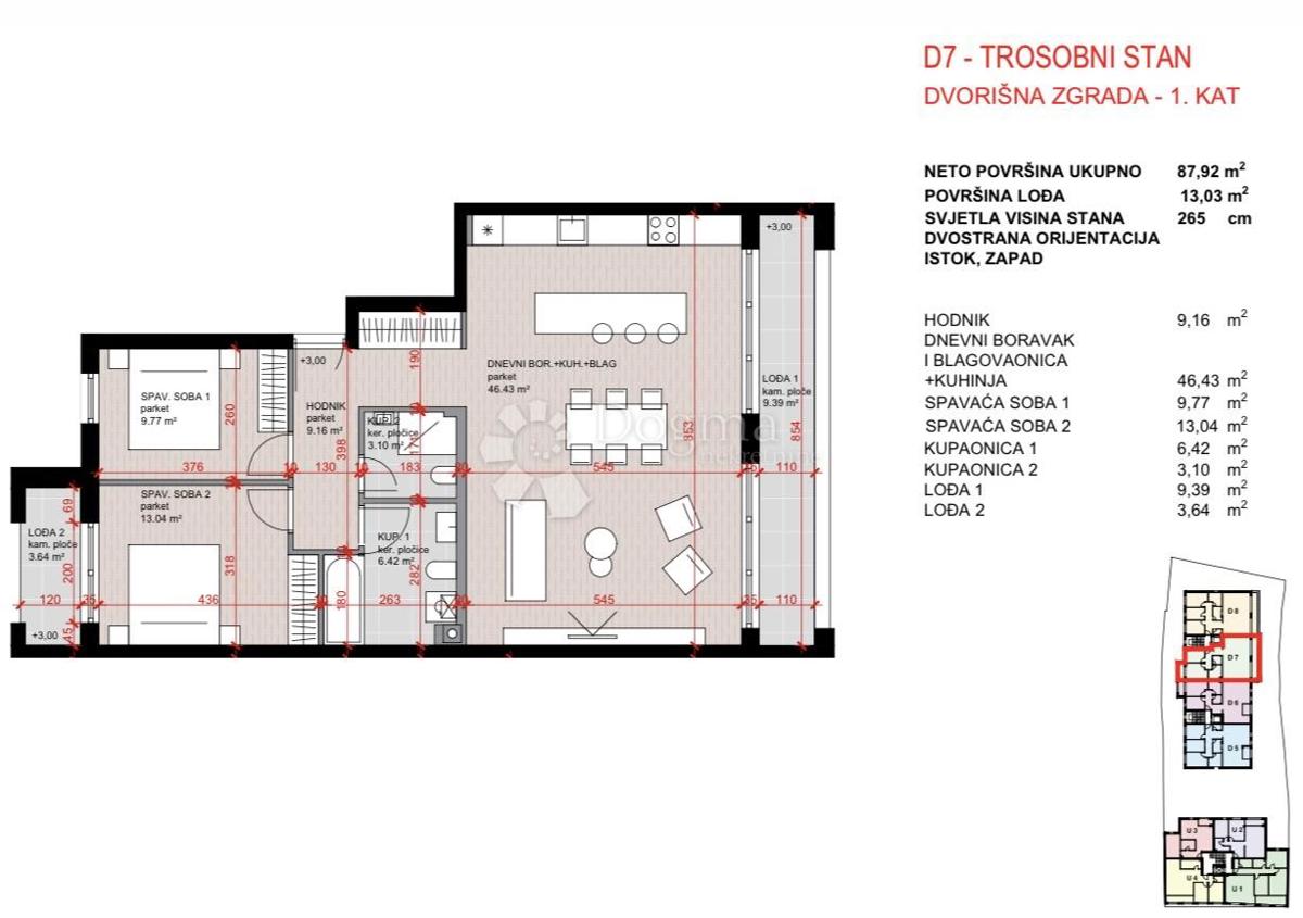 Allogio Laščina, Maksimir, 102,86m2