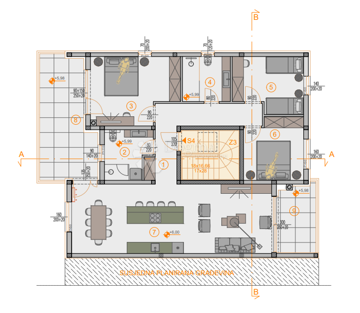 Allogio Štinjan, Pula, 66,27m2