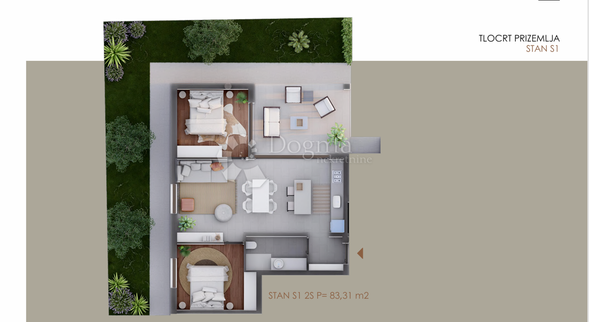 Allogio Privlaka, 83,31m2