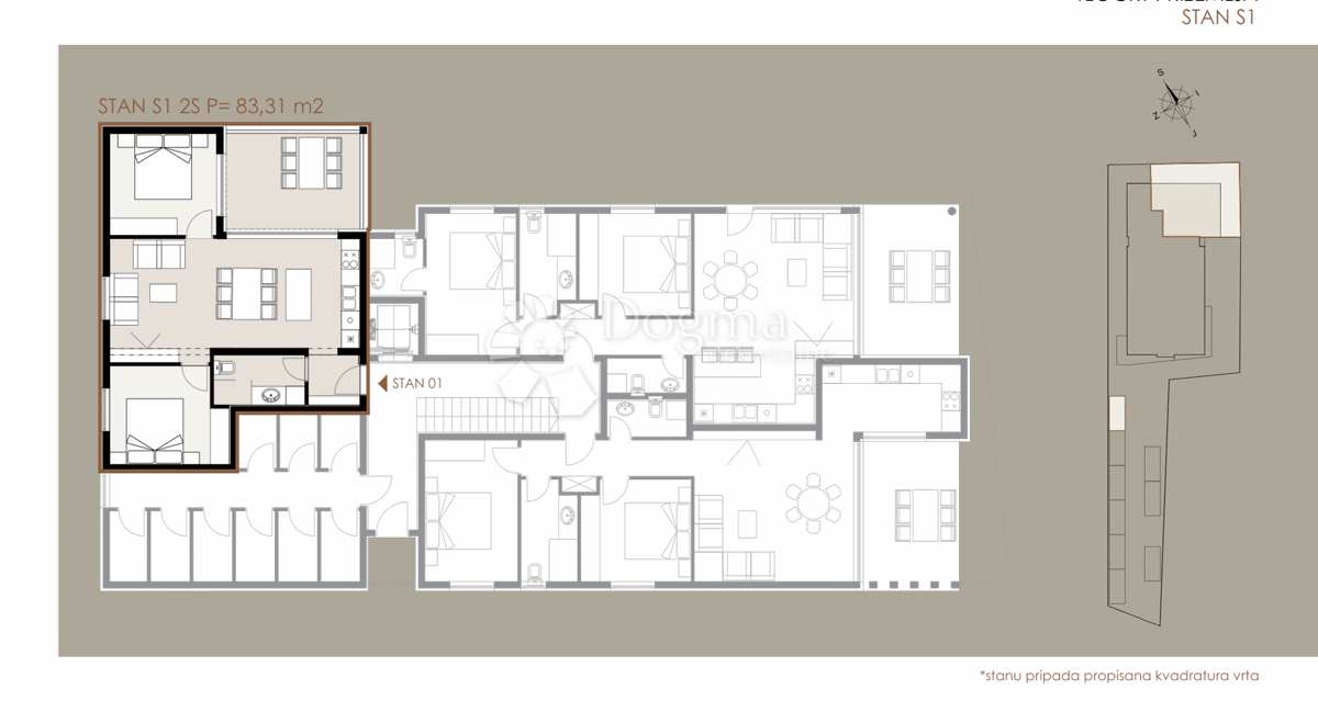 Allogio Privlaka, 83,31m2