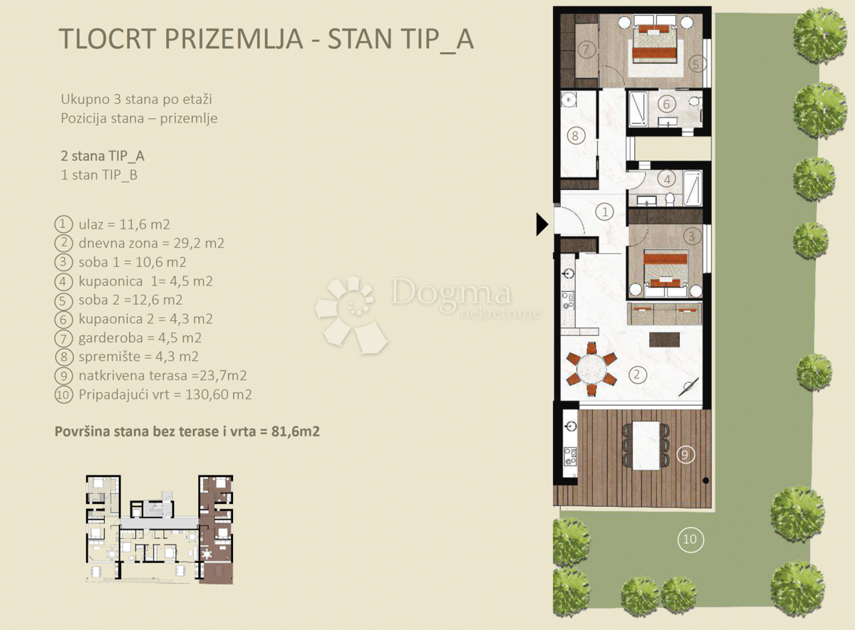 Allogio Novigrad, 134,99m2