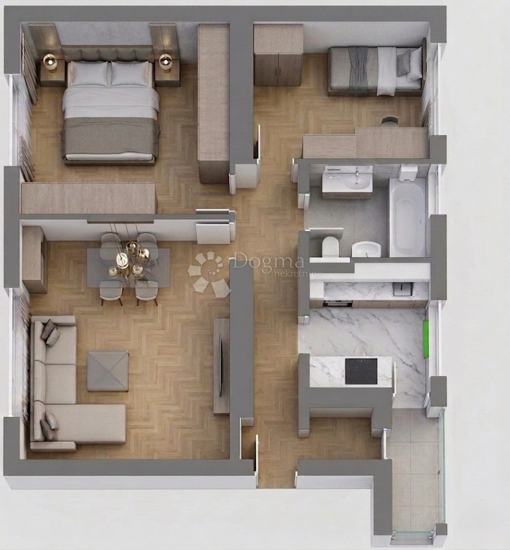 Allogio Donji grad, Donji Grad, 59,14m2