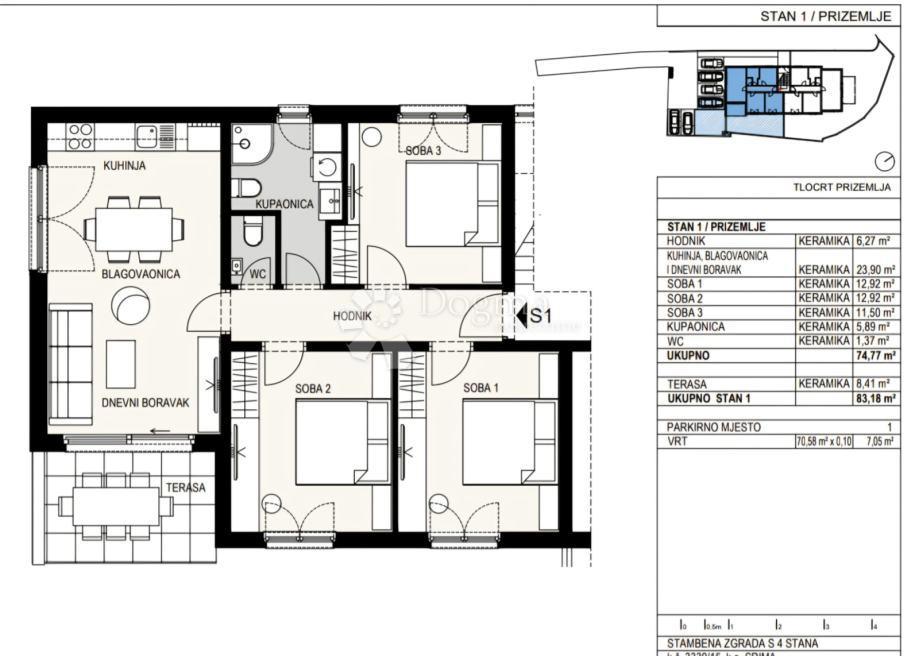 Allogio Srima, Vodice, 83,18m2