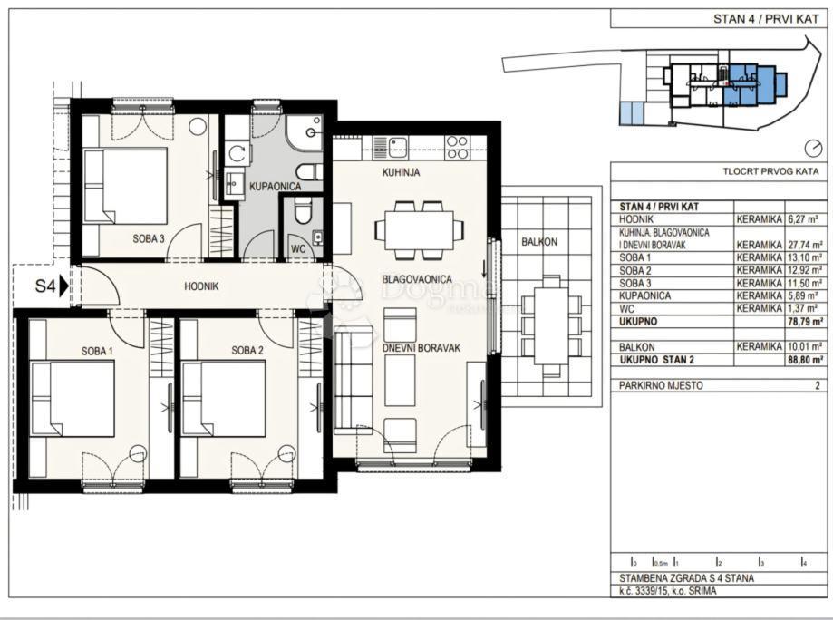 Allogio Srima, Vodice, 86,29m2