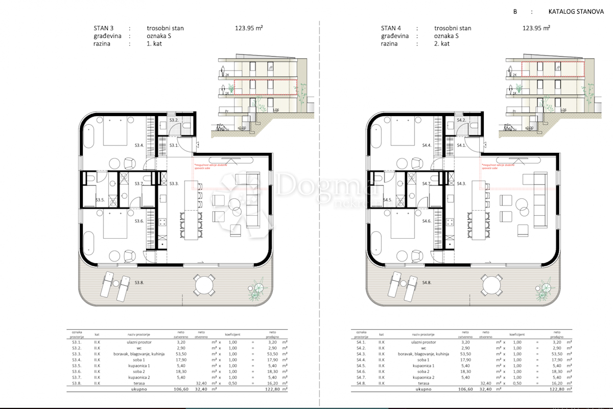 Appartamento Crikvenica, 122,80m2