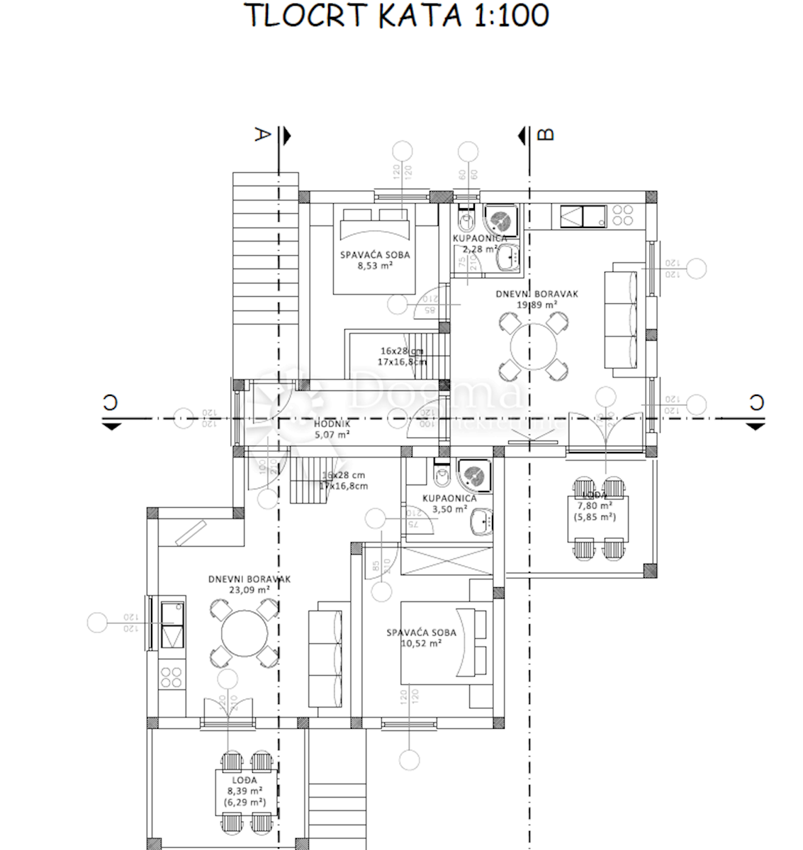 Appartamento Jezera, Tisno, 38,73m2