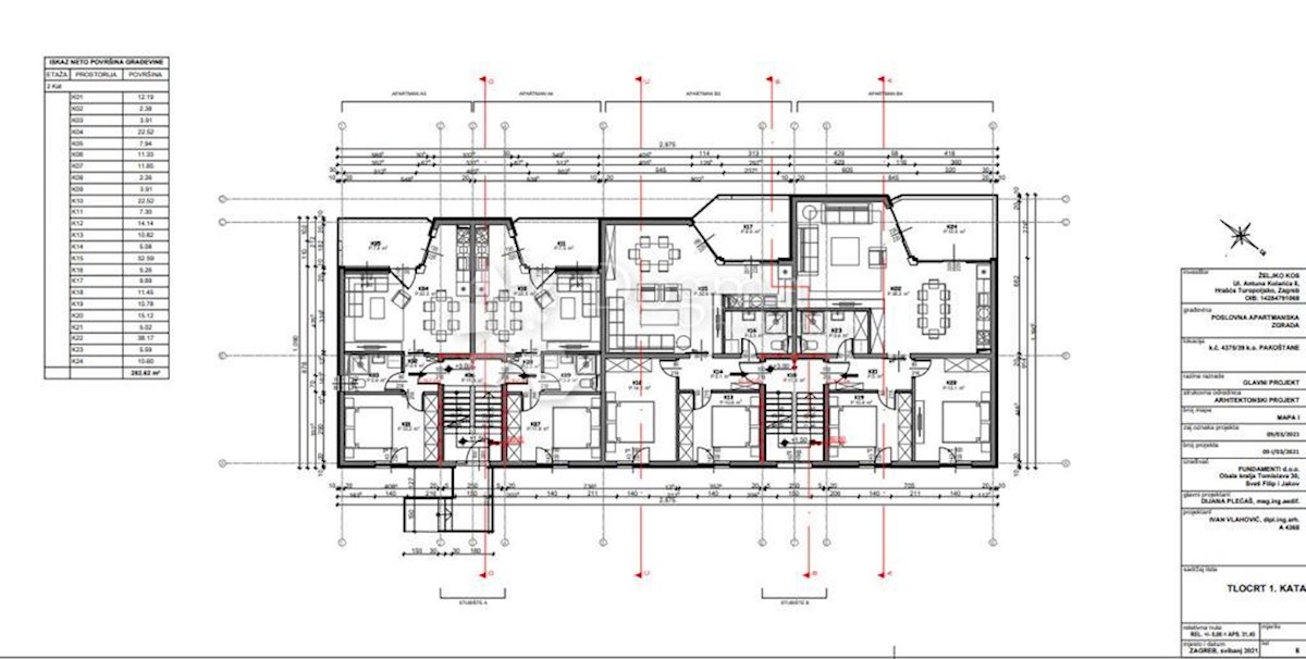 Appartamento Drage, Pakoštane, 46m2