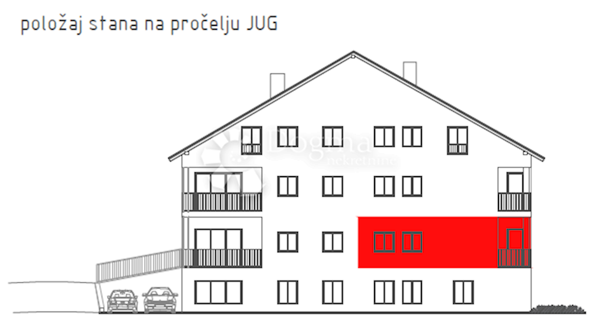 Allogio Brestje, Sesvete, 70,87m2