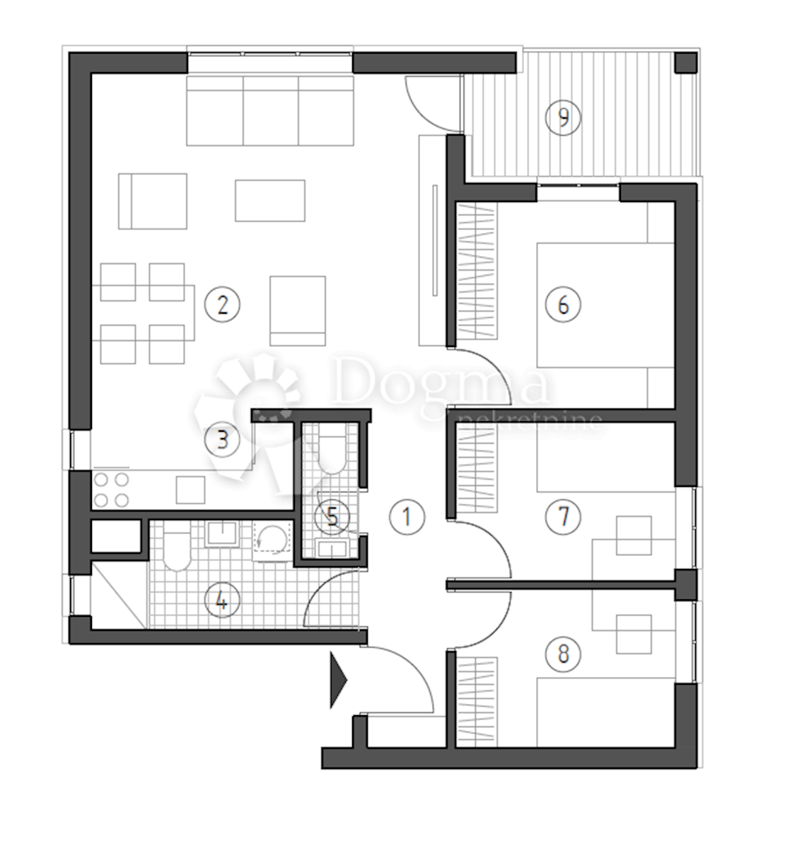 Allogio Brestje, Sesvete, 70,87m2