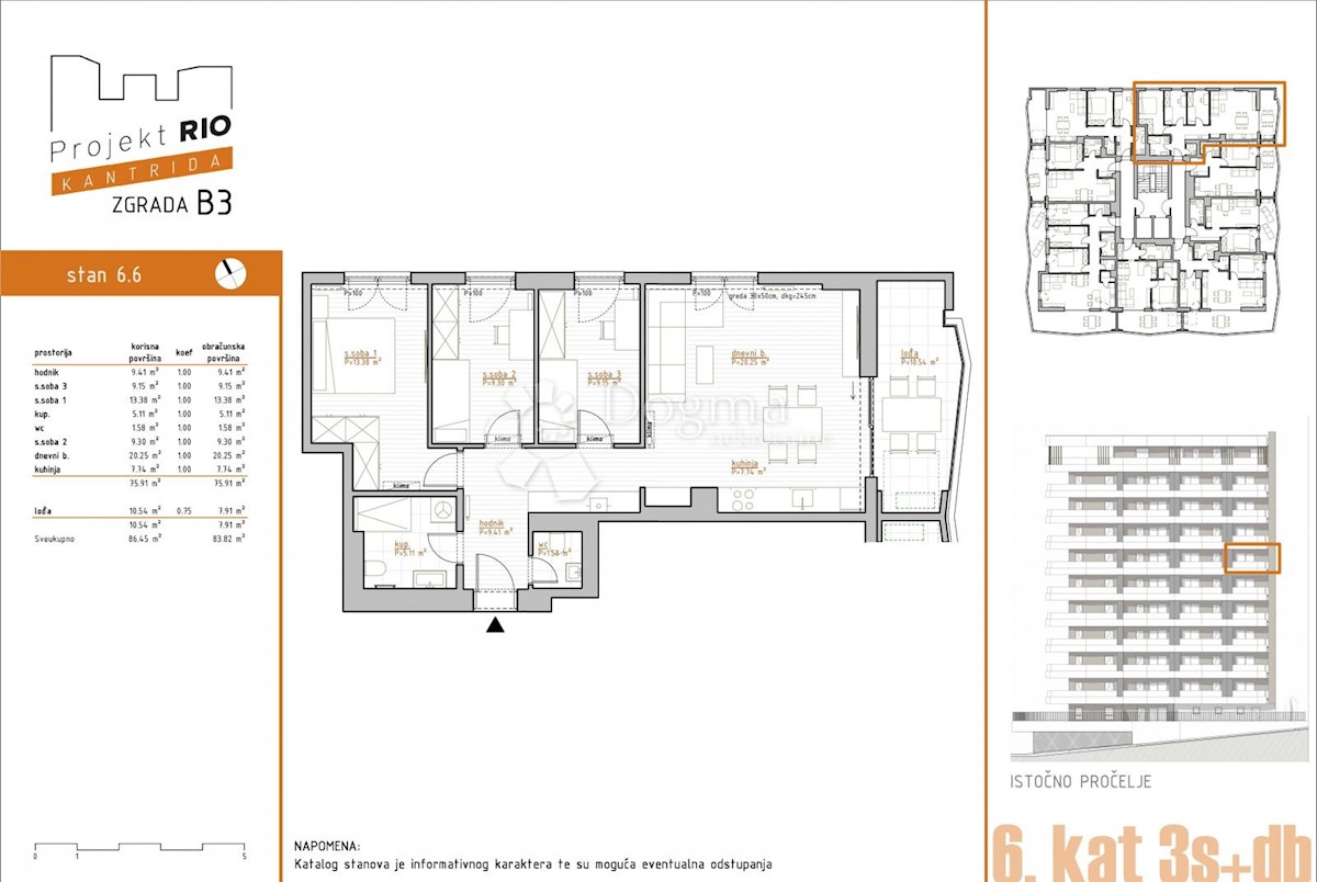 Allogio Kantrida, Rijeka, 83,82m2